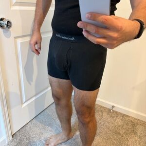 Abercrombie & Fitch Men's Black Boxer Briefs with Logo Waistband